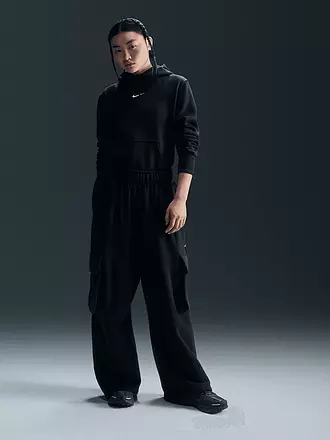 NIKE | Sweat à capuche de fitness pour femme Sportswear Phoenix Fleece | schwarz